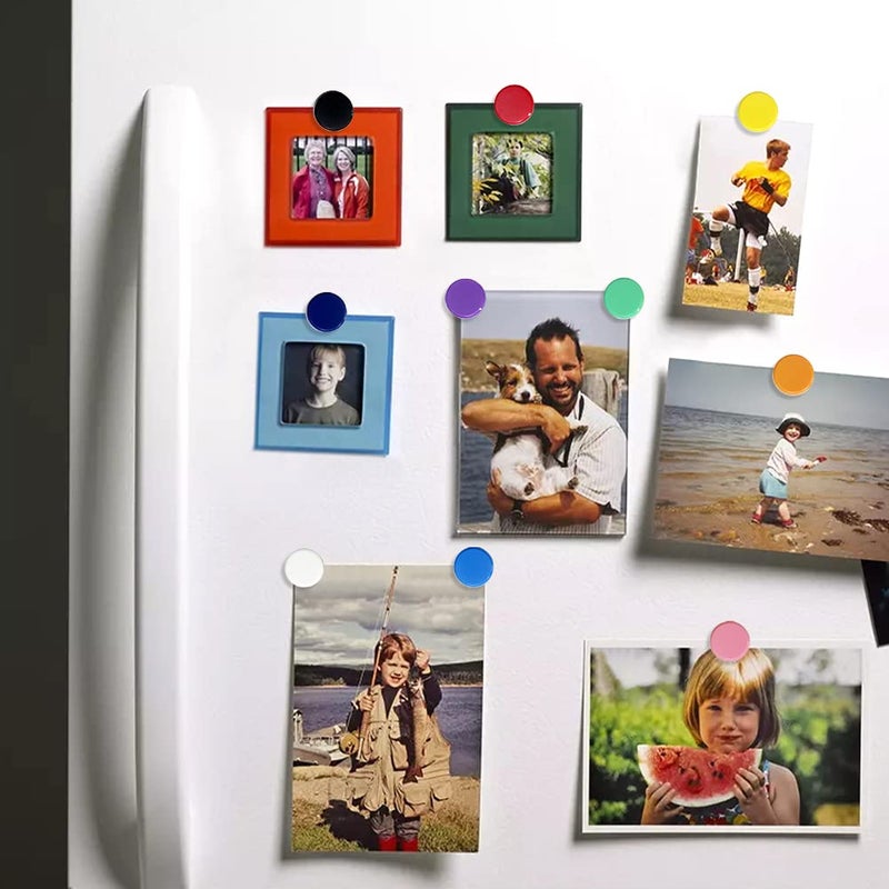 DARUITE Fridge Magnet, 100pcs Refrigerator Magnets, Small Magnets for Whiteboard, Cute Decorative Magnets, Round Colorful Strong Magnets for Locker, White Board, Kitchen, Office, Classroom (Assorted) - Image 5